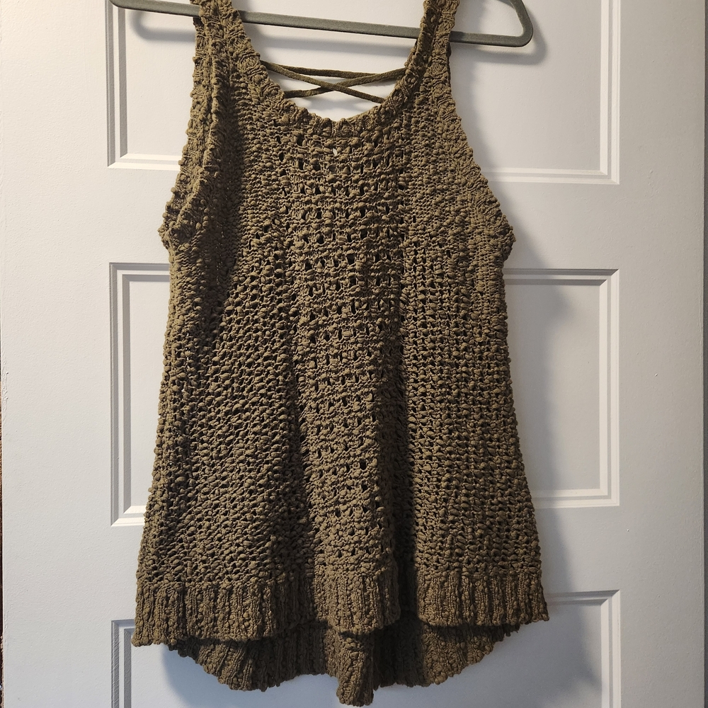 Buffalo David Bitton Olive Knit Top